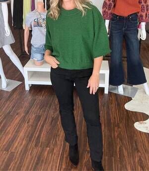 NEW RISEN straight leg jeans in black